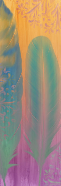 Two Feathers Poster Print by Aimee Stewart showcasing delicate feathers.