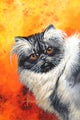 Smoke Longhair Art Print by John Francis, featuring ethereal beauty and striking imagery.