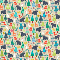 Summer Woodland Poster Print by Sharon Turner showcasing vibrant colors and serene nature scene.