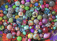 Brilliant Beads Art Print by Aimee Stewart showcasing vibrant colors and intricate details.