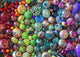 Rainbow Beads Poster Print by Aimee Stewart featuring colorful beads