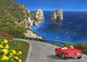 View of Capri Poster Print by Dominic Davidson showcasing the beautiful coastal landscape.