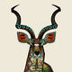 Antelope Black and White Poster Print by Sharon Turner