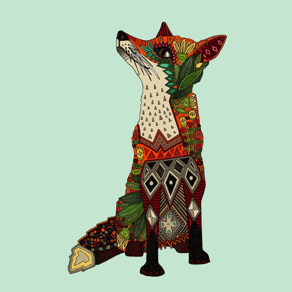 Fox Love Poster Print by Sharon Turner featuring a charming fox illustration.
