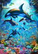 Underwater Sanctuary Poster Print by Adrian Chesterman, vibrant aquatic art