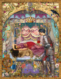 Sleeping Beauty Poster Print by Aimee Stewart featuring vibrant colors and enchanting design.