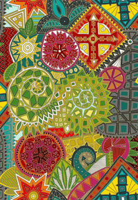 Dragon Tail Bright Poster Print by Sharon Turner - vibrant fantasy art