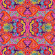 Ikat Doodle Red Poster Print by Sharon Turner featuring vibrant red patterns.