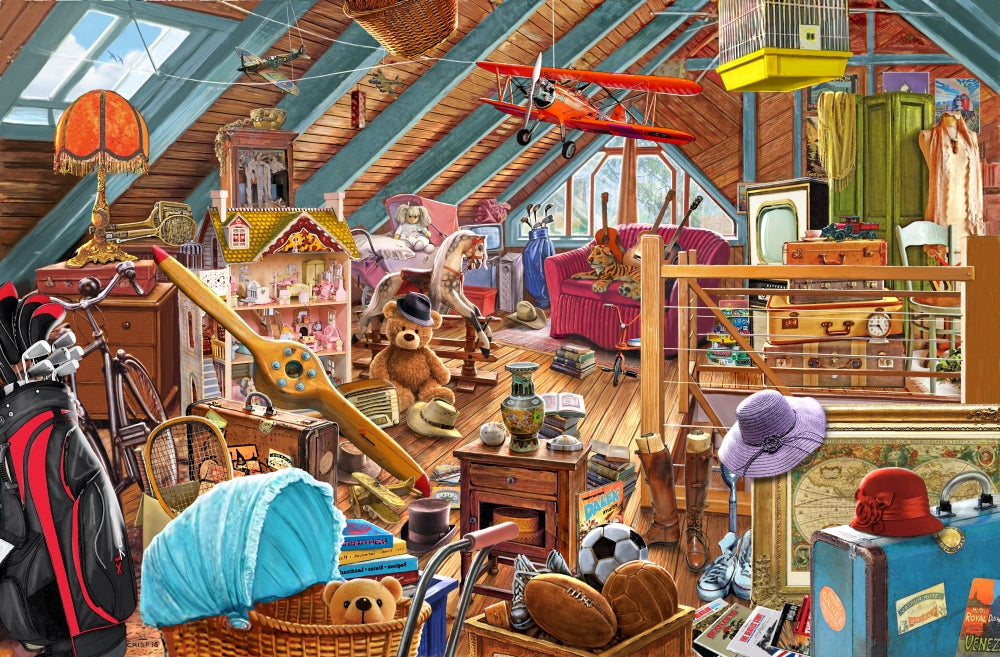 The Cluttered Attic Poster Print by Steve Crisp