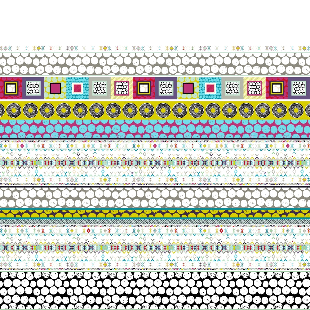 Celebration Stripe Poster Print by Sharon Turner - Colorful striped design