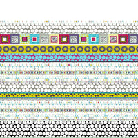Celebration Stripe Poster Print by Sharon Turner - Colorful striped design