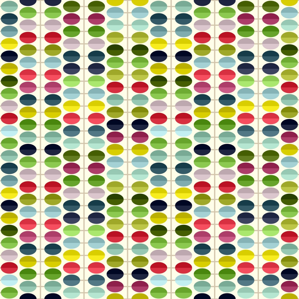 Macaroon Leaves Poster Print by Sharon Turner, vibrant nature artwork.