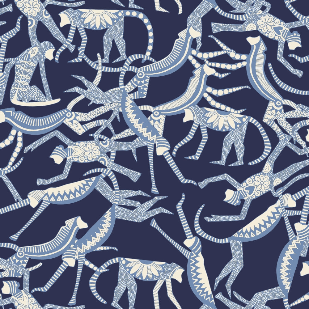 Monkey Poster Print by Sharon Turner showcasing playful design.
