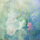 Hollyhock Floral Poster Print by Aimee Stewart, showcasing vibrant flowers.