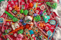 Christmas Candy Carnival Poster Print by Aimee Stewart featuring colorful holiday candies.