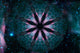 Galactic Mandala Poster Print by Aimee Stewart, featuring cosmic elements and intricate mandala design.