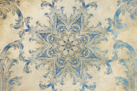 Mandala - Blue Sky Swirl Poster Print by Aimee Stewart featuring blue hues and intricate design.