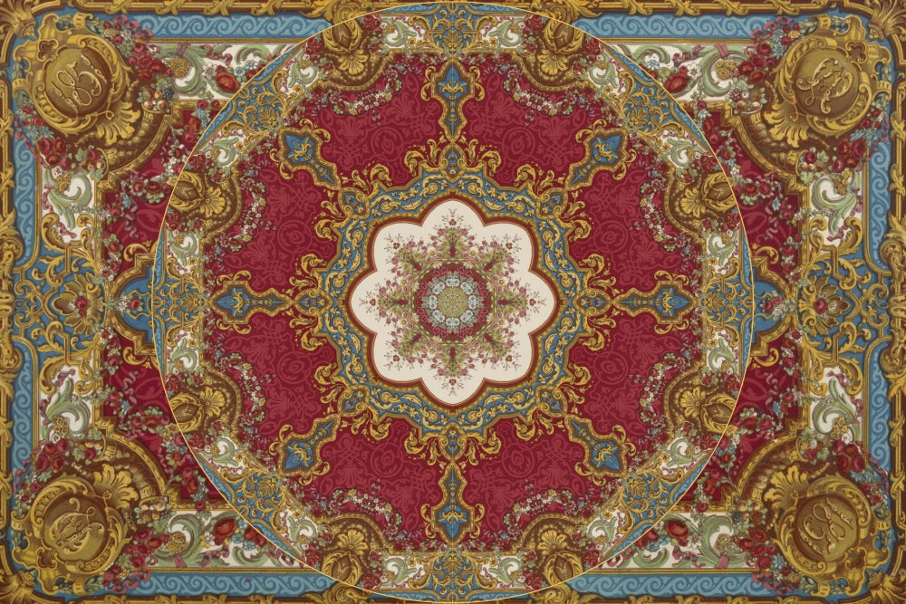 Mandala Rococo Red Poster Print by Aimee Stewart, vibrant art piece