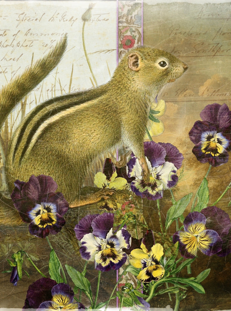 Whimsical Animals Chipmunk Poster Print by Aimee Stewart