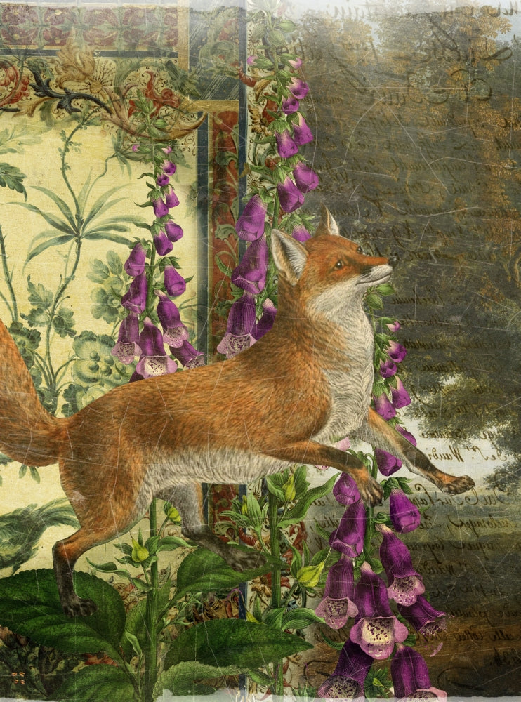 Whimsical Animals - Fox Poster Print by Aimee Stewart, showcasing a charming illustration of a fox.