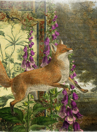 Whimsical Animals - Fox Poster Print by Aimee Stewart, showcasing a charming illustration of a fox.