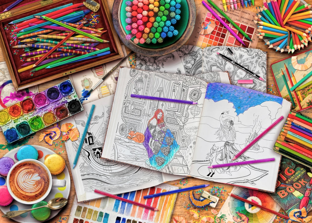 Time to Color Poster Print by Aimee Stewart in multiple sizes.