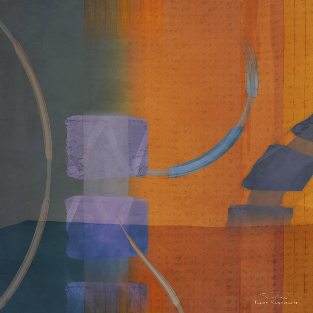 Abstract 02 Poster Print by Joost Hogervorst showcasing modern art design.