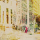 City Collage - New York 08 Poster Print by Joost Hogervorst showcasing iconic New York landmarks