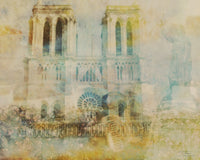 City Collage - Paris 03 Poster Print by Joost Hogervorst, vibrant Parisian art.