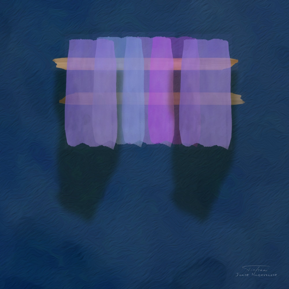 Abstract Soft Blocks 01 Poster Print by Joost Hogervorst featuring soft shapes and vibrant colors.