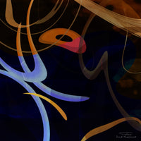 Abstract Twirl 03 Poster Print by Joost Hogervorst featuring vibrant colors and dynamic design.
