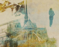 City Collage - Paris 06 Poster Print by Joost Hogervorst showcasing Parisian landmarks