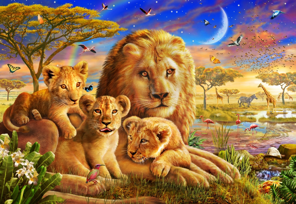 Dawn Pride poster print by Adrian Chesterman featuring stunning wildlife at dawn.
