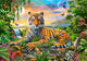King of the Jungle poster print by Adrian Chesterman featuring a majestic lion.