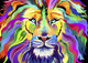 King of Techicolor Poster Print by Aimee Stewart featuring vibrant colors and whimsical design.