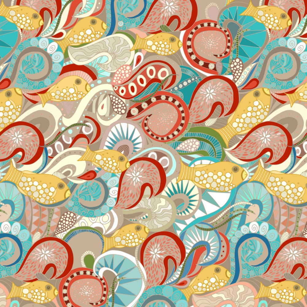 Ocean Waves Poster Print by Sharon Turner showcasing serene beach waves