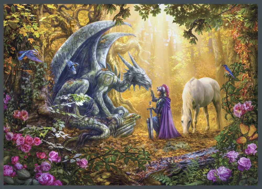 Dragon Pieta Poster Print by Jan Patrick, available in multiple sizes.