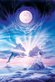 Dolphin Dream 1 Poster Print by Robin Koni, vibrant marine artwork.