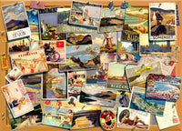 Postcards Poster Print by Andrew Farley showcasing vibrant postcard designs.