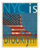 Brooklyn Bridge NYC Art Poster Print by Joost Hogervorst