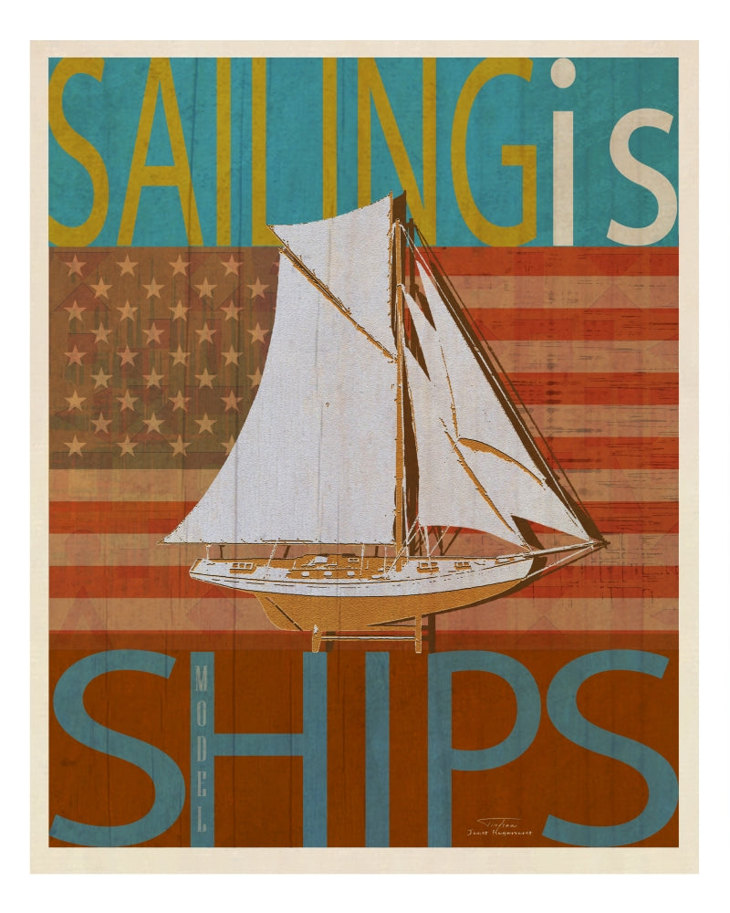 Sailing Model Ships America Poster Print by Joost Hogervorst