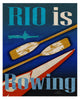 RIO Rowing Poster Print by Joost Hogervorst showcasing dynamic rowing action.