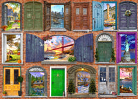 Open and Closed Doors Poster Print by Dominic Davidson