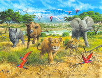 Little Big 5 Poster Print by John Francis showcasing iconic wildlife.