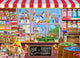Sweetshoppe Poster Print by Steve Crisp showcasing a colorful candy shop theme