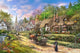 Peasant Village Variant Poster Print by Dominic Davidson showcasing serene landscapes.