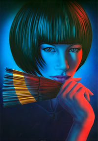 Oriental Gold Poster Print by Andrew Farley - Elegant artwork for home décor.