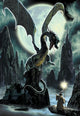 Dragons Rock Poster Print by Robin Koni featuring vibrant colors and fantasy theme.