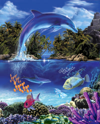 Coral Bay Poster Print by Robin Koni showcasing beautiful coastal scenery.