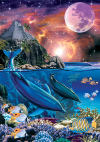 Aztec Lagoon Poster Print by Robin Koni, vibrant artwork